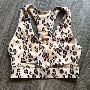 Fabletics Leopard Print Sports Bra